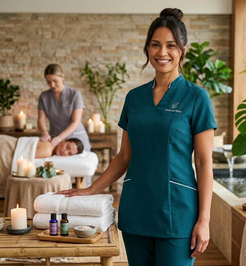 Premium wellness therapist staff uniform