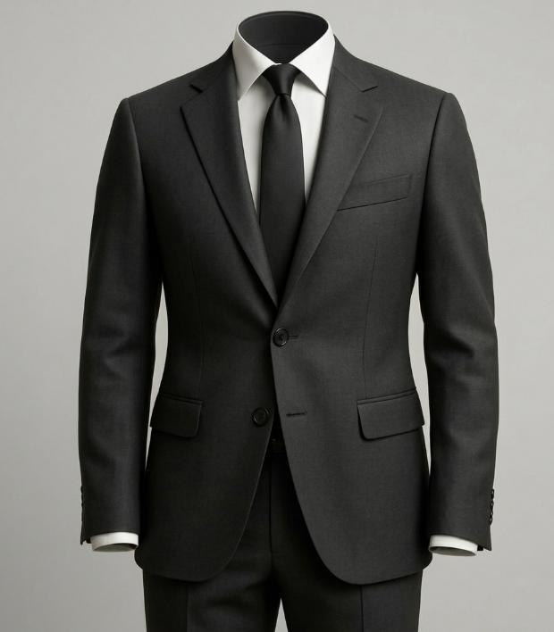 Classic black men's formal suit