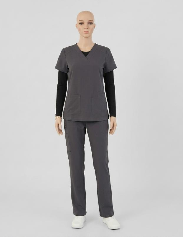 Grey medical scrub workwear uniform