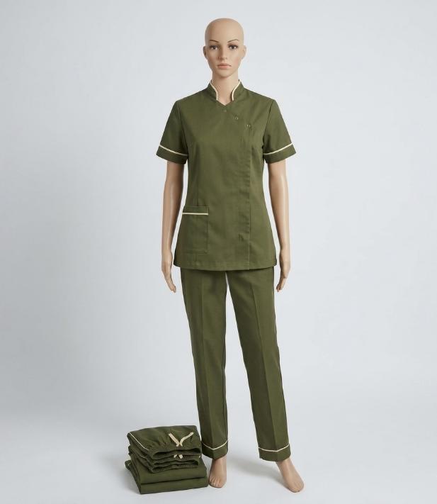 Olive green nursing scrub Uniform