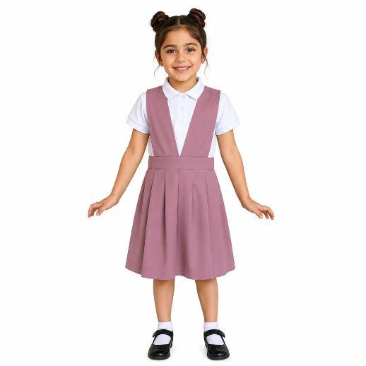 Girls pinafore school uniform dress