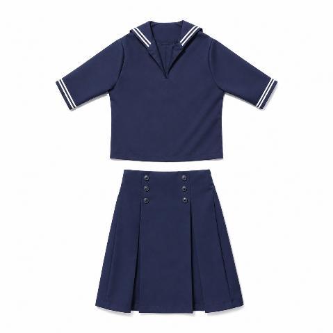 Navy girls sailor school uniform