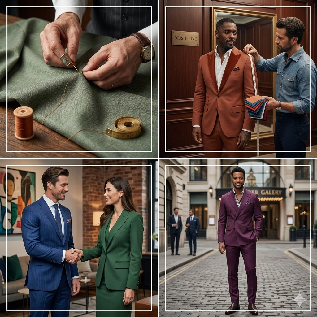 Custom tailored business suit collection