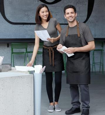 Restaurant staff professional apron uniform