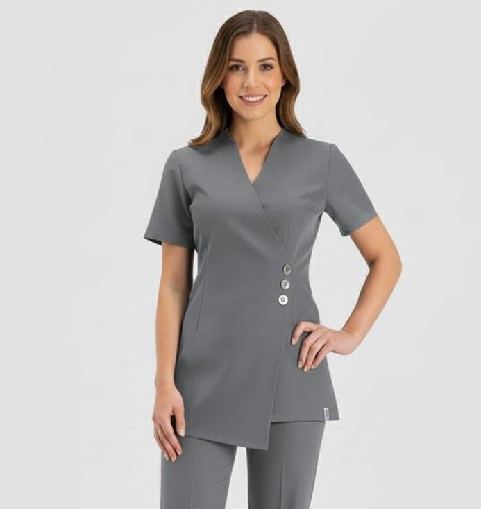 Elegant spa therapist workwear uniform