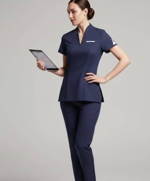 Professional spa wellness staff uniform